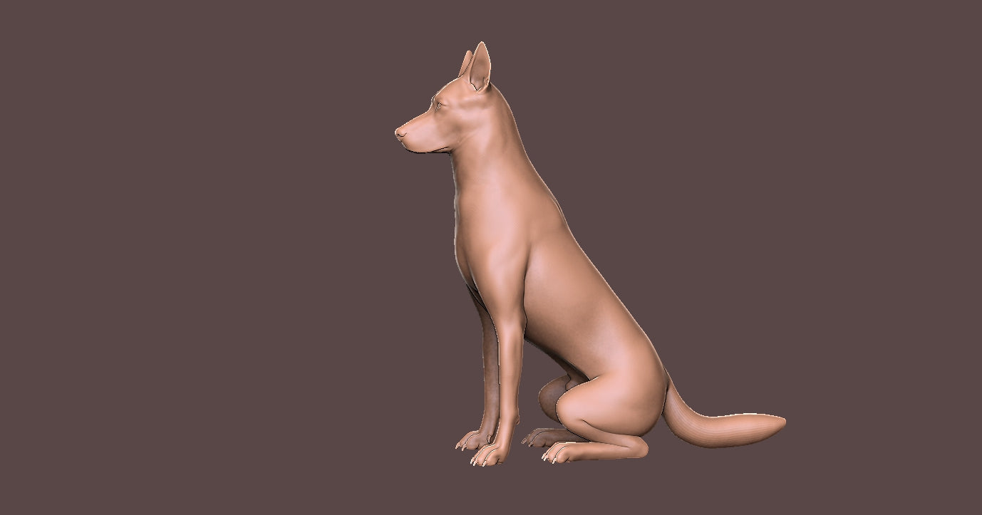 Pastor Aleman - Figura 3d