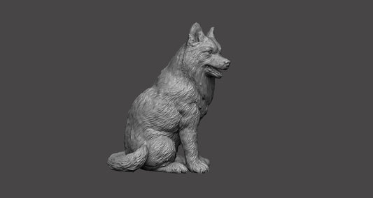 Husky Siberiano -  Figura 3d